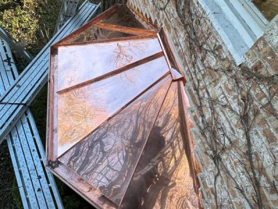 Small Copper Roof Installation